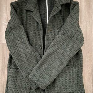 Universal Works XL waffle textured wool jacket